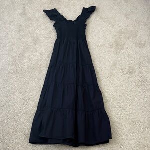 Quince Cotton Poplin Tiered Dress